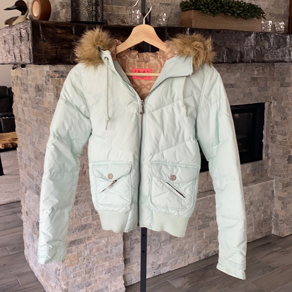 Juicy Couture Mint Puffer Jacket